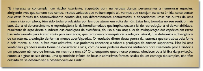 Veja como Darwin descreve como tudo começou