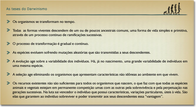 As teses do Darwinismo