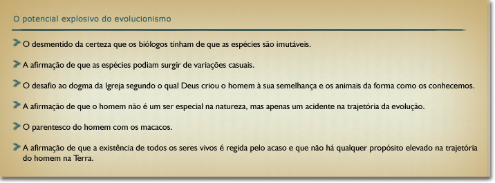 O potencial explosivo do evolucionismo